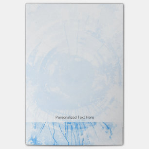 Abstract blue watercolor background, texture. post-it notes