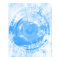 Abstract blue watercolor background, texture.