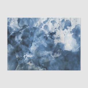 Abstract blue watercolor background tissue paper
