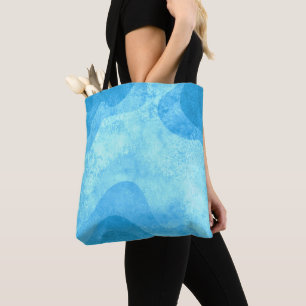“Abstract Blue Watercolor Modern Ocean Tote Bag