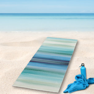 Abstract Blue Watercolor  Yoga Mat