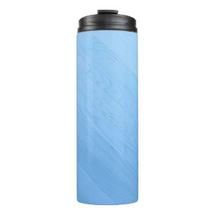 Abstract Blue Wood Floor Board Thermal Tumbler
