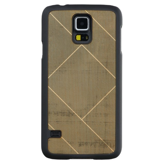 Abstract Blueprint with Geometric Shapes Carved Maple Galaxy S5 Case (Back)