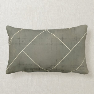 Abstract Blueprint with Geometric Shapes Lumbar Cushion