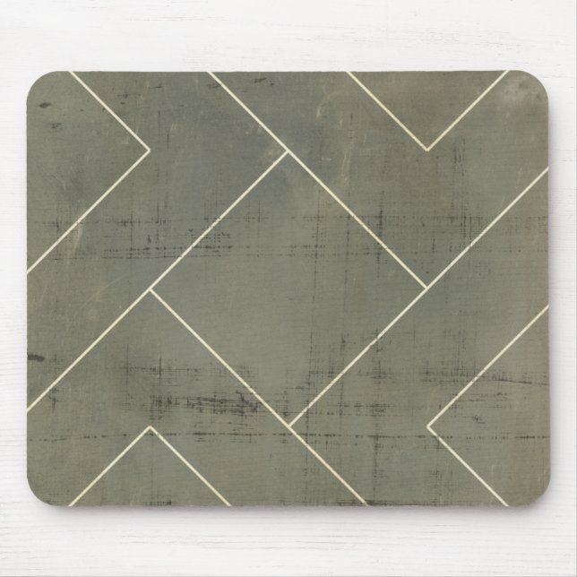 Abstract Blueprint with Geometric Shapes Mouse Mat (Front)