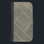 Abstract Blueprint with Geometric Shapes Samsung S4 Wallet Case<br><div class="desc">Triangles,  squares and L-blocks. Oh my! This pattern was created by Vision Studio as an abstract geometric blueprint. What is it a blueprint for? Purchase the piece and have your friends over to discuss!</div>
