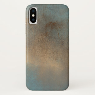 Abstract Blues Brown Art iPhone X Case
