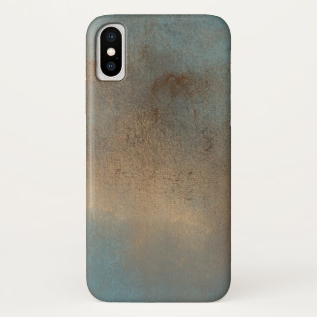 Abstract Blues Brown Art Case-Mate iPhone Case (Back)