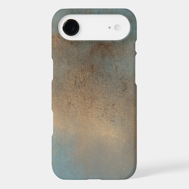 Abstract Blues Browns Painted Art Case-Mate iPhone Case (Back)