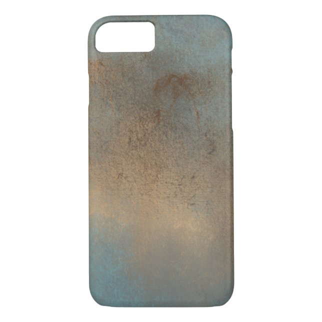 Abstract Blues Browns Painted Art Case-Mate iPhone Case (Back)