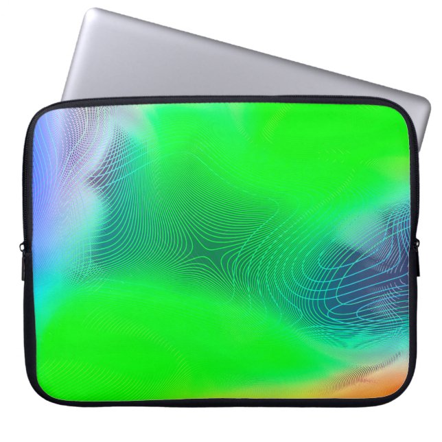 abstract blur background. multicolor effect patter laptop sleeve (Front)