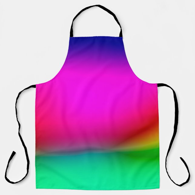 abstract blur lights background, colourful pattern apron (Front)