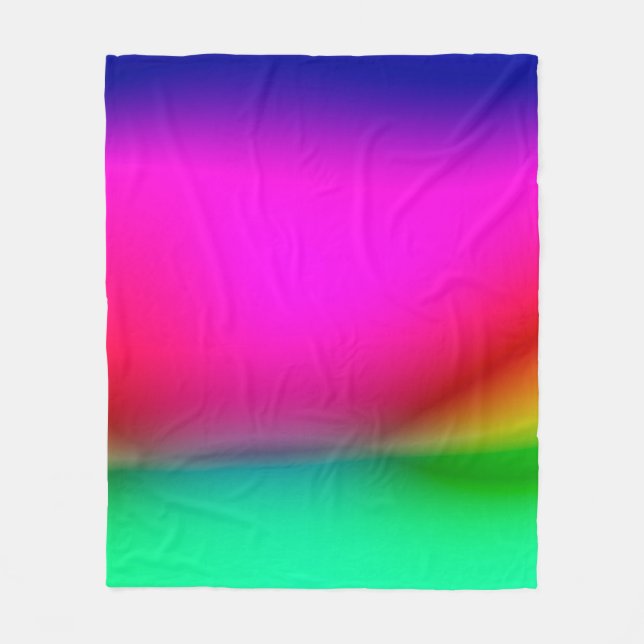 abstract blur lights background, colourful pattern fleece blanket (Front)