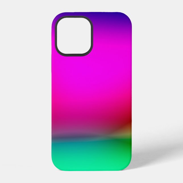 abstract blur lights background, colourful pattern iPhone case (Back)
