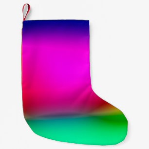 abstract blur lights background, colourful pattern small christmas stocking