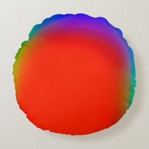 abstract blurred background, colorful vintage patt round cushion