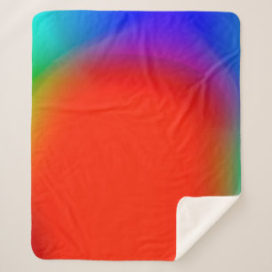 abstract blurred background, colorful vintage patt sherpa blanket