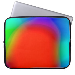 abstract blurred background, colourful vintage pat laptop sleeve