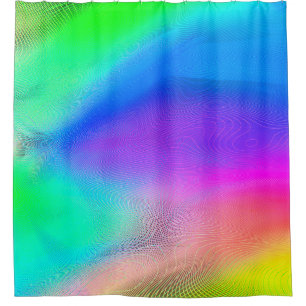 abstract blurred background, multicolored trendy p shower curtain