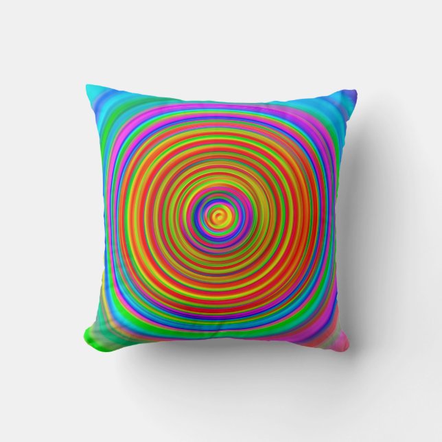 abstract blurred background, vintage geometric tex cushion (Front)
