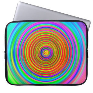 abstract blurred background, vintage geometric tex laptop sleeve