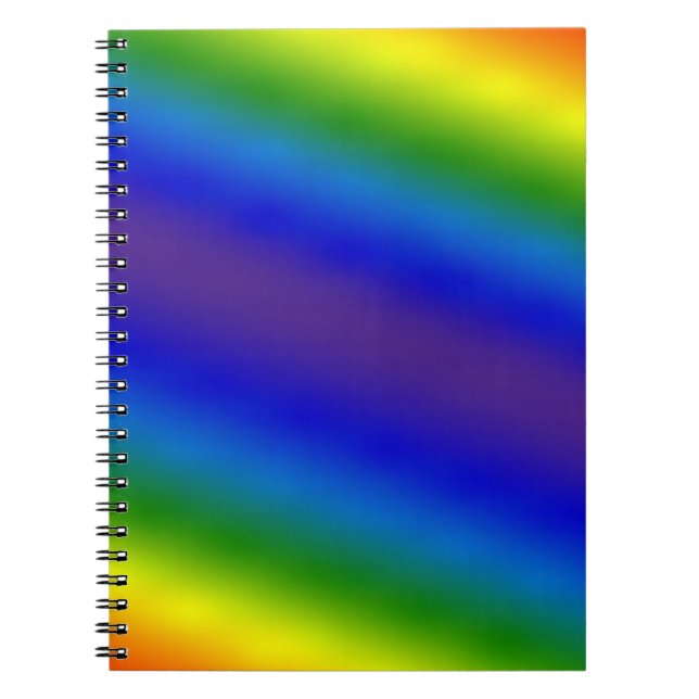 Abstract blurred gradient mesh background in brigh notebook (Front)