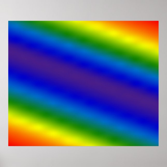 Abstract blurred gradient mesh background in brigh poster (Front)