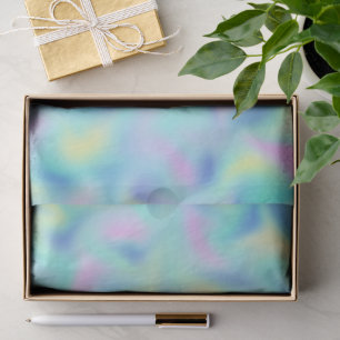 Abstract Blurred Pretty Pastel Swirls Pattern Tissue Paper