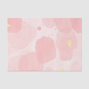 Abstract Blush Pink Watercolor Wash Modern Gold  Tissue Paper