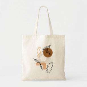 Abstract Bohemian Illustration , Earth Tones  Tote Bag