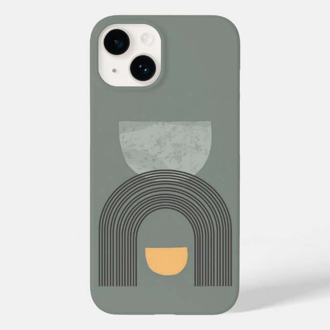 Abstract Bohemian shapes pattern Case-Mate iPhone Case (Back)