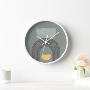 Abstract Bohemian shapes pattern Clock
