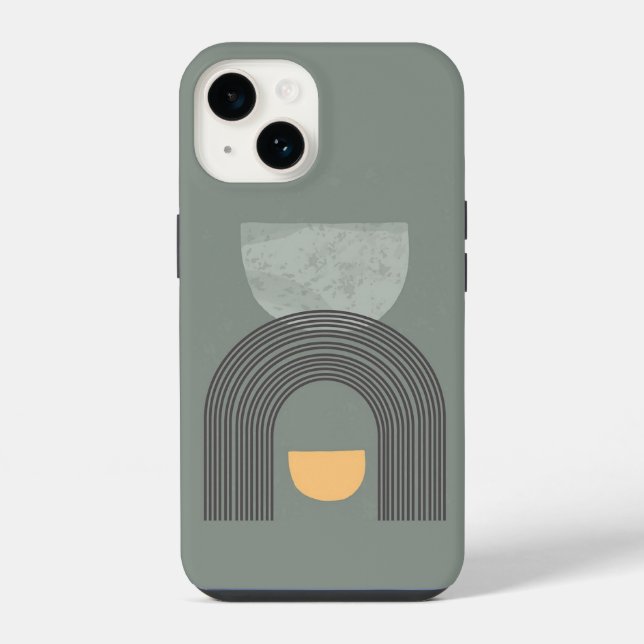 Abstract Bohemian shapes pattern iPhone Case (Back)