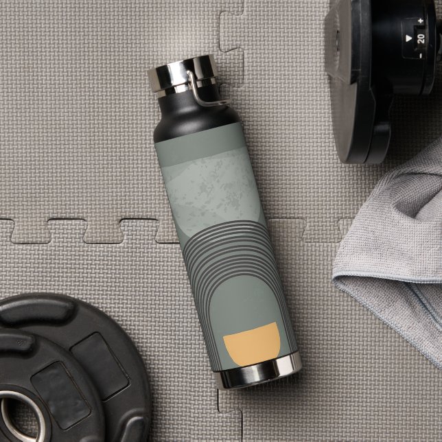 Abstract Bohemian shapes pattern Water Bottle (Gym)