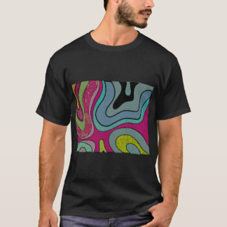 Abstract Boho Fluid Style T-Shirt