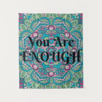 Abstract Boho Mandala You Are Enough Affirmation