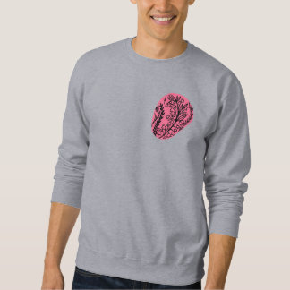Abstract Boho Paint Blob With Wildflowers Sweatshirt
