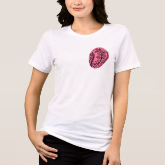 Abstract Boho Paint Blob With Wildflowers Tri-Blend Shirt