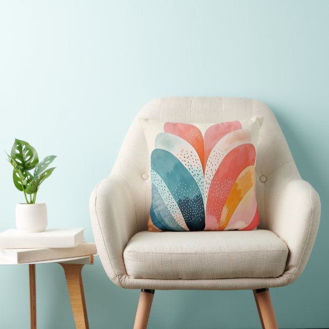 Abstract Boho Pattern Colourful  Cushion (Chair)