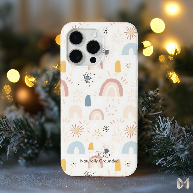 Abstract Boho Rainbow Pattern - Minimalist Nature  Case-Mate iPhone Case (Creator Uploaded)