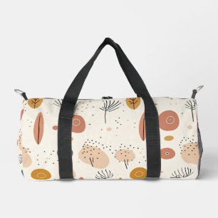 Abstract Boho Retro Modern Collection Duffle Bag