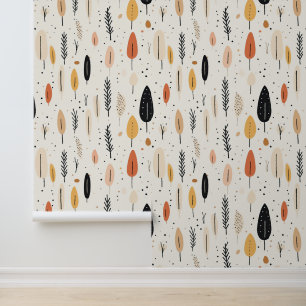 Abstract Boho Retro Trendy Collection Wallpaper