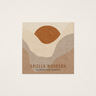 Abstract Boho Terracotta Sand Jewellery Earring