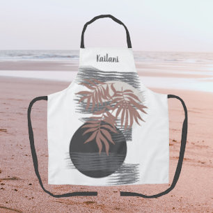 Abstract Boho Tropical Style Personalised Apron