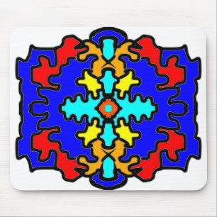 Abstract Bold Mandala Mouse Mat