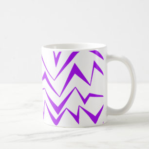 Abstract, bold, vibrant geometric zigzag pattern coffee mug