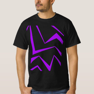 Abstract, bold, vibrant geometric zigzag pattern T-Shirt