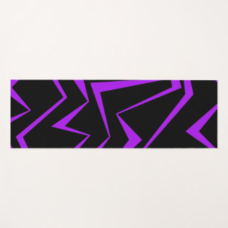 Abstract, bold, vibrant geometric zigzag pattern yoga mat