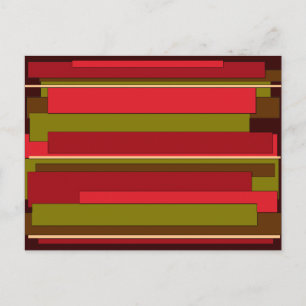 Abstract Books Postcard