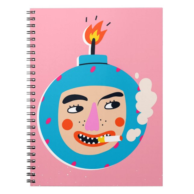 Abstract boom face notebook (Front)